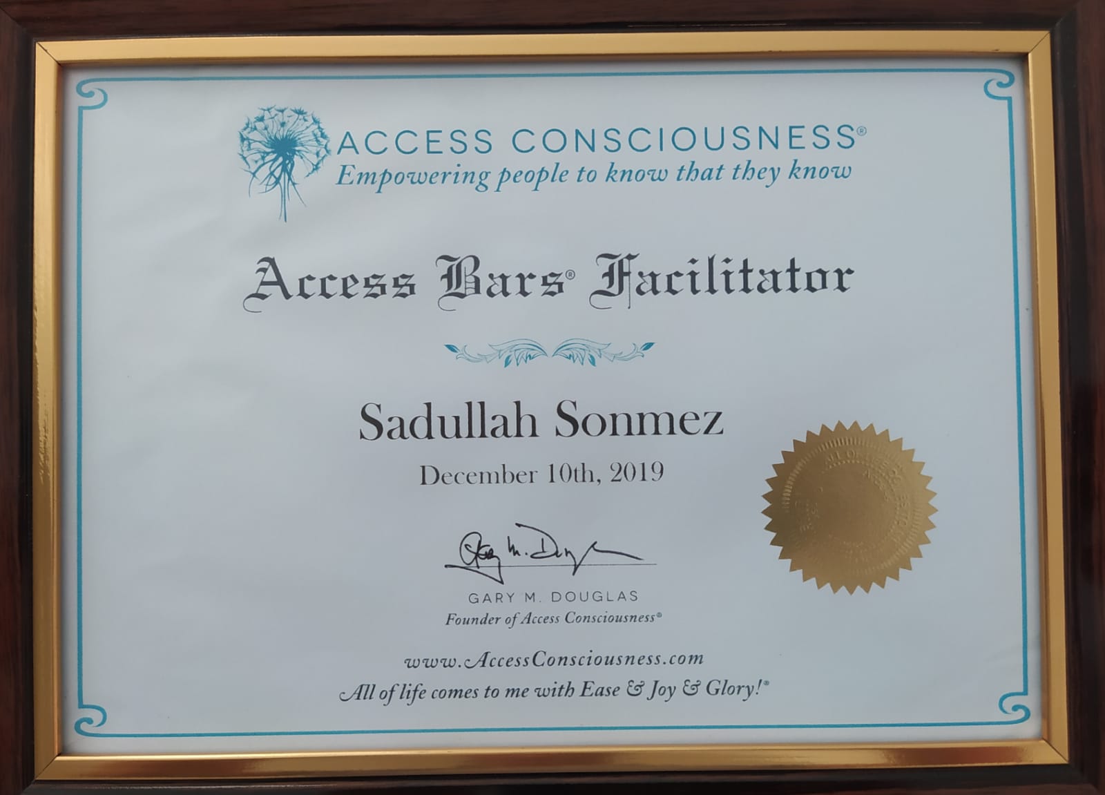 Accessbars BF Eğitmenlik Belgesi
